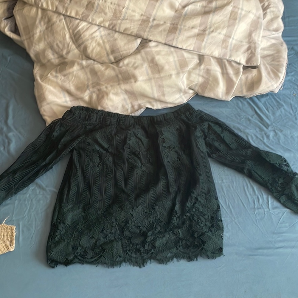 Off the shoulder lace top